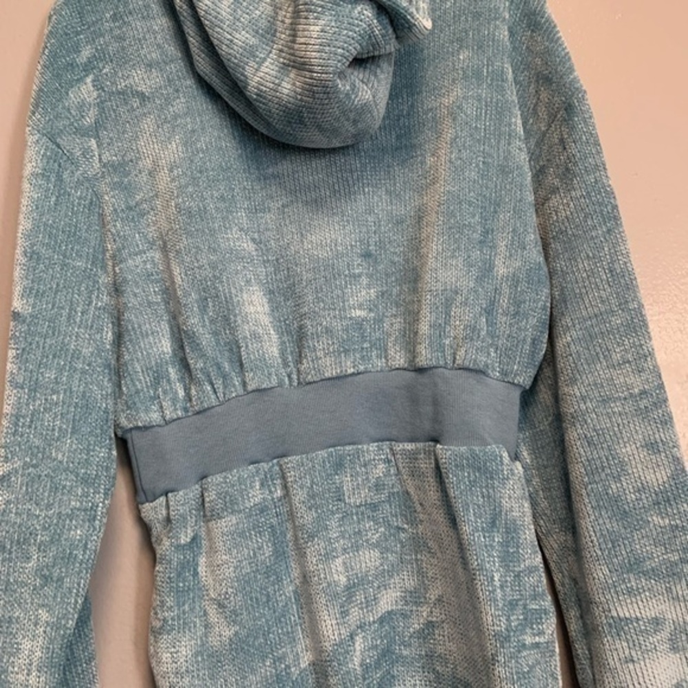 Fashion Nova Weekend Vibe Chenille Sweatshirt Dress - Blue - Picture 12 of 16